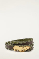 Green Double Sided Strap Belt